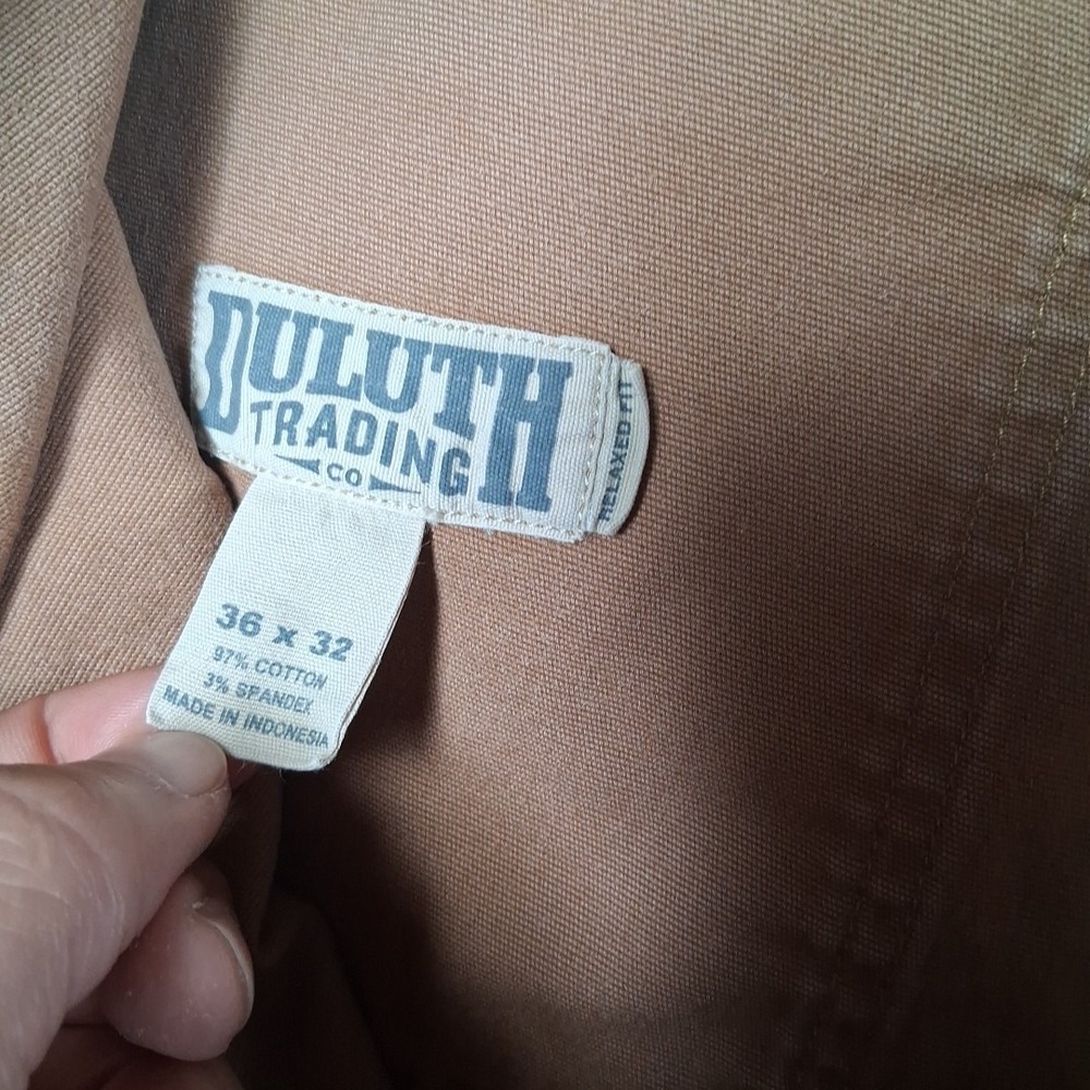 Duluthflex Fire Hose Relaxed Fit Cargo Pants Men 36x32 Brown Heavy-duty Canvas - Picture 7 of 7